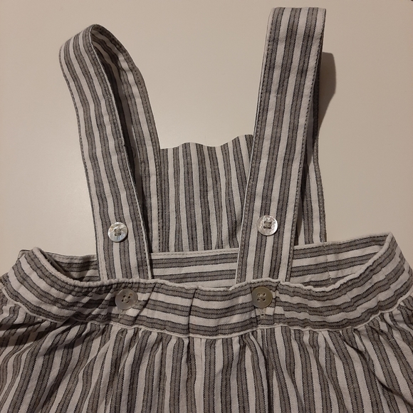 Rylee & Cru Pinafore Dress, Railroad Stripe, 6-12 months - Picture 3 of 7